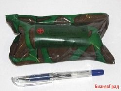Пакеты перевязочные индивидуальные (ППИ АВ-3) с двумя подушечками и марлевым бинтом