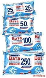 Вата медицинская гигроскопическая хирургическая нестерильная 50г