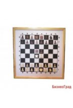 Шахматная демонстрационная доска в деревянной раме Плюс