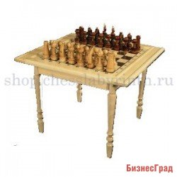 Шахматный стол-доска сувенирный для игры в зала