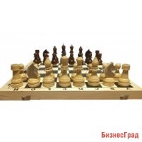 Гроссмейстерские утяжелённые шахматы в комплекте с доской