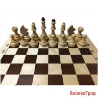 Гроссмейстерские шахматы в комплекте с доской