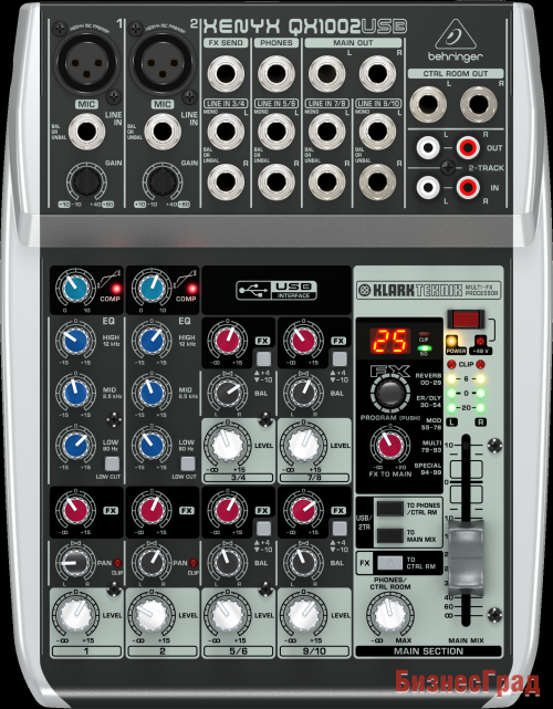 Микшер BEHRINGER XENYX QX1002USB