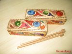 Коробочка профессиональная, оркестровая выжег, роспись