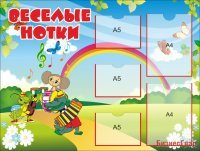 Стенд "Веселые нотки"