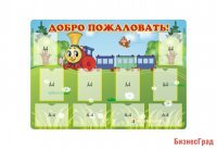 Стенд Добро пожаловать с паровозиком