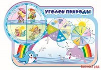 Стенд Уголок природы (Дельфинчики)
