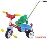 Велосипед 3-х колёсный "Беби Трайк" с ручкой и ремешком + Набор (2 элемента) (Колёса пластмассовые)