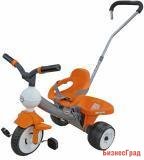 Велосипед 3-х колёсный "Дидактик" с ручкой и ремешком (Колеса пластмассовые)