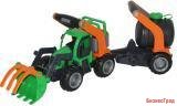 "ГрипТрак", трактор-погрузчик с цистерной (в сеточке)