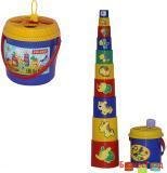 Занимательная пирамидка №3 (16 элементов) (в сеточке)