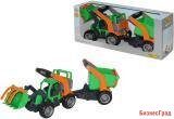 "ГрипТрак", трактор-погрузчик с полуприцепом (в коробке)