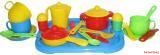 Набор детской посуды "Хозяюшка" с подносом на 3 персоны