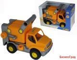 "КонсТрак", автомобиль коммунальный оранжевый (в коробке)