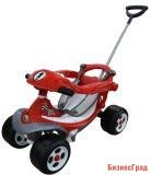 Каталка "Трансформер" с игровой панелью, ручкой и ремешком (Все колеса пластмассовые)