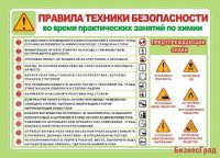 Стенд Правила техники безопасности (химия)