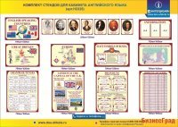 Комплект стендов для кабинета английского языка