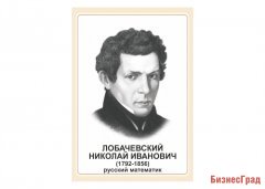 Стенд портрет Лобачевский Николай Иванович