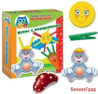 Настольная игра "Прищепочки. Зайка"