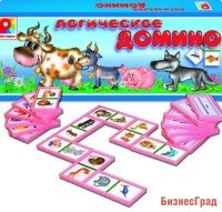 Настольная игра "Логическое домино. Животные"