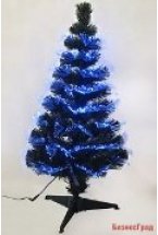 Светящаяся оптиковолоконная ёлка СИЯЮЩИЙ ВОСТОРГ с голубым светодиодным свечением, 90 см, Edelman