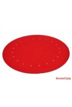 Коврик под ёлку ЗВЁЗДНЫЙ ХОРОВОД красная, с LED-огнями, 90 см, Koopman International