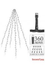 Гирлянда ЗВЁЗДНАЯ ЁЛОЧКА, 360 тёплых белых LED-огней, 800 см, Koopman International