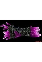 КЛИП ЛАЙТ - СВЕТОДИНАМИКА - на силиконовом проводе ПРЕМИУМ КЛАСС комплект 60м с 600 LED лампами, цвет-розовый, 24V, светодинамика, уличный, Beauty Led