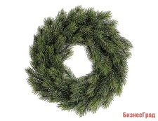 Венок хвойный заснеженный ГАРМОНИЯ, (литая хвоя), 35 см, Edelman