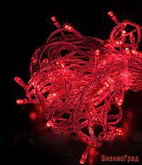 КЛИП ЛАЙТ на силиконовом проводе ПРЕМИУМ КЛАСС комплект 60м с 600 LED лампами, цвет-красный, 24V, уличный, Beauty Led
