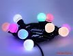 Гирлянда Belt Light, 50 разноцветных LED-ламп (10 ламп по 5 светодиодов), провод черный PVC, 5 м+1,5 подводящий, Торг Хаус