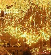 КЛИП ЛАЙТ (Clip Light) комплект 30м с 300 желтыми LED лампами, 24V, черный провод, уличный, Beauty Led