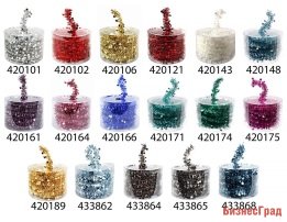 Мишура de luxe ЗВЕЗДНАЯ НИТЬ асс.6, 35ммх7м, KAEMINGK