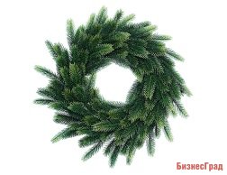 Венок РОЖДЕСТВЕНСКИЙ еловый (литая хвоя), 50см, KAEMINGK