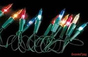 Электрическая гирлянда 140 разноцветных миниламп, музыкальная, контроллер, 8 м, зеленый провод, SNOWHOUSE