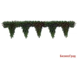 Гирлянда ХВОЙНЫЙ ЛАМБРЕКЕН ТИФФАНИ (пять "капель"), 183х30 см, National Tree Co