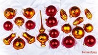 Набор елочных игрушек ЕЛОЧКА УЗОРНАЯ - (22 игрушки), ЕЛОЧКА