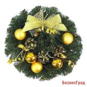 Венок ЛЕСНОЙ в ассортименте, 20 см, ЕЛОЧКА