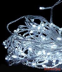 КЛИП ЛАЙТ на силиконовом проводе ПРЕМИУМ КЛАСС комплект 60м с 600 LED лампами, цвет-белый, 24V, уличный, Beauty Led