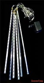 Светодиодная гирлянда ТАЮЩИЕ СОСУЛЬКИ, 120 белых LED ламп, 46смх6шт. 5+5 м, прозрачный провод, уличная, SNOWHOUSE