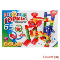 Конструктор "Веселые горки", 65 элементов