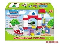 Конструктор "Медицинская помощь" (35 деталей)