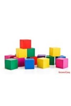 Кубики цветные, 20 штук