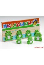 Рамка-вкладыш "Лягушка больше - меньше" (5 деталей)