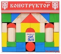 Конструктор "Цветной" (43 детали)
