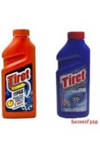 ТИРЕТ/ Tiret чистящее средство от засоров в трубах 1 литр синий