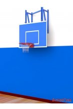 Щит баскетбольный с регулировкой высоты.