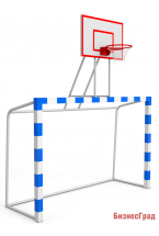 Баскетбольный щит (фанера) с воротами