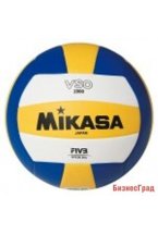 Мяч волейбольный любительский "MIKASA VSO2000", синтетическая кожа (ПВХ)