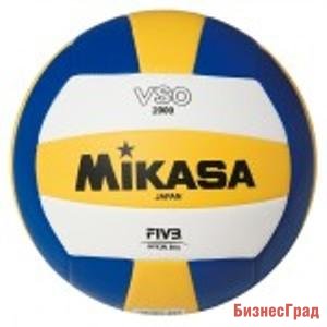 Мяч волейбольный любительский "MIKASA VSO2000", синтетическая кожа (ПВХ)